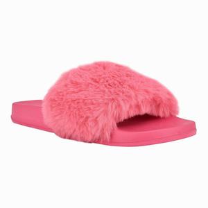 Nine West Stayhome Cozy Flat Slippers - Pink - Ireland (KP1523089)